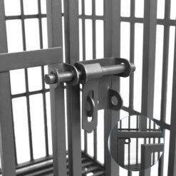 BINGO PAW Cage Pour Chien Grande Taille Cages De Transport Chien à Roulette Avec 3 Portes 95 X 81 X 57 CM -Cage, caisse et transport pour chien Soldes 53498572 5