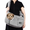 Pecute Sac Transport Chat Petit Chien, Sac De Transport Bandoulière Pour Chiens Respirant, Sac à Dos Pour Chat Petit Chien Avec Coussin Double Face, Bandoulière élargie, Pour Chat Petit Chien(≤ 8Kg)
