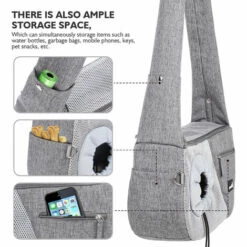 Pecute Sac Transport Chat Petit Chien, Sac De Transport Bandoulière Pour Chiens Respirant, Sac à Dos Pour Chat Petit Chien Avec Coussin Double Face, Bandoulière élargie, Pour Chat Petit Chien(≤ 8Kg) -Cage, caisse et transport pour chien Soldes 53559123 4