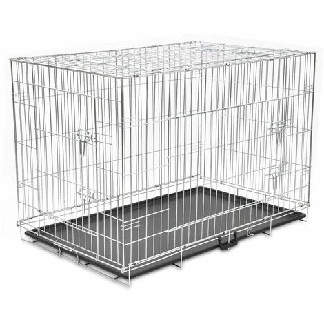 LITZEE Cage Métallique Et Pliable Pour Chiens XXL # 1 LITZEE Cage Métallique Et Pliable Pour Chiens XXL #
