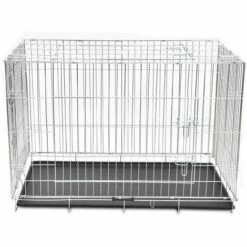 LITZEE Cage Métallique Et Pliable Pour Chiens XXL # 6 LITZEE Cage Métallique Et Pliable Pour Chiens XXL # -Cage, caisse et transport pour chien Soldes 53659273 3