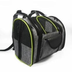 QERSTA Sac à Dos Pour Chien/chat, Sac De Transport Portable Pour Animal De Compagnie Avec Sac De Voyage Respirant Pliable Multifonctionnel, Idéal Pour Les Animaux De Compagnie De 3 à 10 Kg