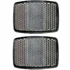 CYCLINGCOLORS 2x Réflecteur Avant Blanc à Visser 58x42 Universel Catadioptre Réfléchissant Vélo