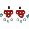 CYCLINGCOLORS Cale Chaussure Vélo Rouge 9° Compatible Look Keo Cales Paire Route
