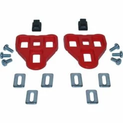 CYCLINGCOLORS Cale Vélo Compatible Look Delta Rouge 9° Cales Chaussure Route Course VTT Automatique