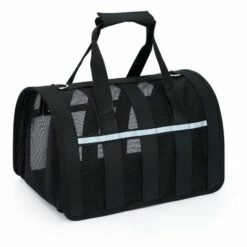 LIFCAUSAL Sac De Transport Pour Animaux De Compagnie Sac De Voyage Pour Chat Sac De Transport En Maille Respirante Sac De Transport Pliable Pour L'extérieur Pour Chats Et Petits Chiens Voyage Camping Randonnée