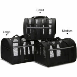 LIFCAUSAL Sac De Transport Pour Animaux De Compagnie Sac De Voyage Pour Chat Sac De Transport En Maille Respirante Sac De Transport Pliable Pour L'extérieur Pour Chats Et Petits Chiens Voyage Camping Randonnée -Cage, caisse et transport pour chien Soldes 53931084 3