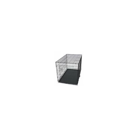 Cage Pour Chien - à Carreaux - 2 Ouvertures - 91 X 57 X 64cm - Noir - MaxxPet 2 Cage Pour Chien - à Carreaux - 2 Ouvertures - 91 X 57 X 64cm - Noir - MaxxPet – Image 2