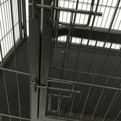 Cage Pour Chien - Cage Pour Chiots - 2 Ouvertures - 125 X 80 X 70cm - Acier - Installation Simple - MaxxPet -Cage, caisse et transport pour chien Soldes 54009644 5