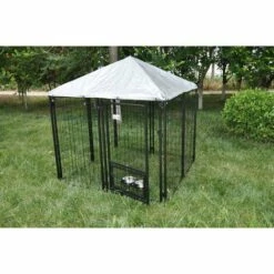 Cage Pour Chien - Chenil Pour Chiens - Protection Solaire - 140 X 140 X 140cm - Noir - MaxxPet -Cage, caisse et transport pour chien Soldes 54010081 5