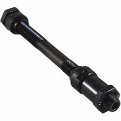 CYCLINGCOLORS Axe Roue Avant Diamètre 9mm X Longueur 108mm Creux Noir Vélo Avec écrous
