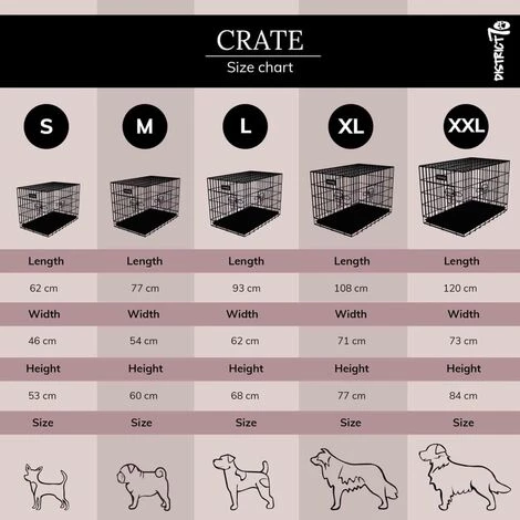 Cage Pour Chiens CRATE XL DISTRICT70 - Noir 3 Cage Pour Chiens CRATE XL DISTRICT70 - Noir – Image 3