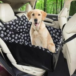 TANABATA Housse De Siège Pour Chien Housse De Protection De Coffre Pour Chiens Sac Transport Chien Voiture Housse De Rehausseur En Tissu Oxford étanche Extrêmement Durable & Facile à Installer