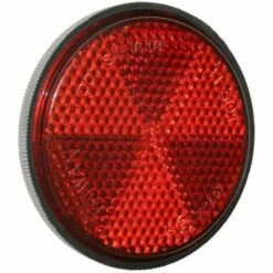 CYCLINGCOLORS Réflecteur Catadioptre Arrière Rouge Rond Diamètre 60mm à Visser Vélo Remorque Tracteur