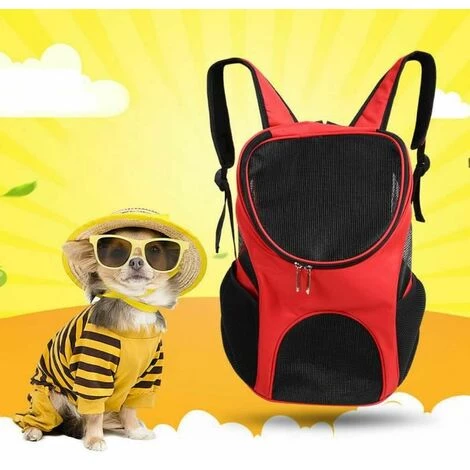 Sac De Transport Pour Chien Rouge 30x25x35cm FUIENKO 2 Sac De Transport Pour Chien Rouge 30x25x35cm FUIENKO – Image 2