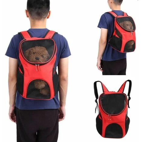 Sac De Transport Pour Chien Rouge 30x25x35cm FUIENKO 4 Sac De Transport Pour Chien Rouge 30x25x35cm FUIENKO – Image 4
