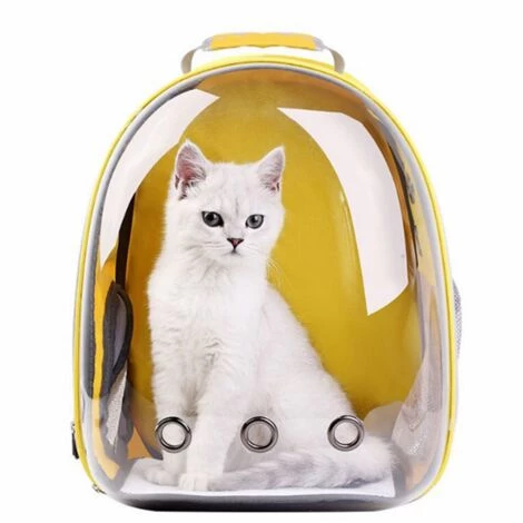 MONACO PETS Sac à Dos De Transport Bulle Pour Pour Chat Ou Petit Chien Jaune - Jaune 1 MONACO PETS Sac à Dos De Transport Bulle Pour Pour Chat Ou Petit Chien Jaune - Jaune