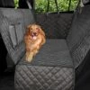 DECKON Housse De Siège De Voiture Pour Chien 100% Imperméable, Housse De Siège Pour Chien Avec Ailes Latérales, Housse De Siège Arrière Pour Animal De Compagnie-noir, Hamac Convertible C