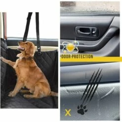 DECKON Housse De Siège Arrière Pour Chien, Housse De Siège De Voiture Pour Chien 100% étanche Avec Fenêtre En Maille, Hamac De Voiture Pour Chien Anti-rayures Et Antidérapant, Housse De Siège De Voiture Pour Chien, Housse De Siège Arrière Pour Chien De Voiture, -Cage, caisse et transport pour chien Soldes 54830254 3