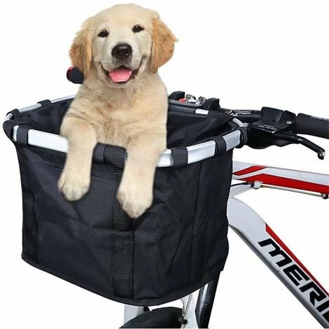 THSINDE Panier De Vélo Détachables Cycle Avant Toile Panier Transporteur Sac Pet Carrier En Alliage D'Aluminium.. 1 THSINDE Panier De Vélo Détachables Cycle Avant Toile Panier Transporteur Sac Pet Carrier En Alliage D'Aluminium..