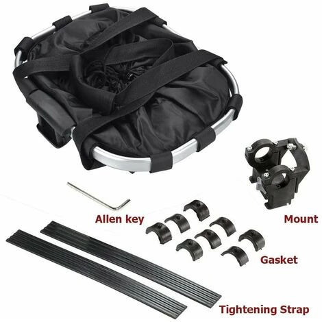 THSINDE Panier De Vélo Détachables Cycle Avant Toile Panier Transporteur Sac Pet Carrier En Alliage D'Aluminium.. 4 THSINDE Panier De Vélo Détachables Cycle Avant Toile Panier Transporteur Sac Pet Carrier En Alliage D'Aluminium.. – Image 4