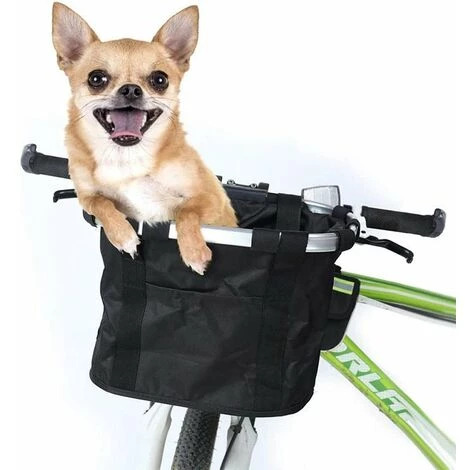 THSINDE Panier De Vélo Détachables Cycle Avant Toile Panier Transporteur Sac Pet Carrier En Alliage D'Aluminium.. 5 THSINDE Panier De Vélo Détachables Cycle Avant Toile Panier Transporteur Sac Pet Carrier En Alliage D'Aluminium.. – Image 5