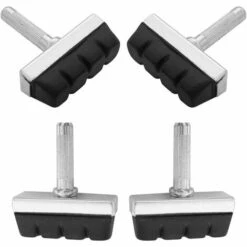 CYCLINGCOLORS 4x Patin De Frein Vélo 40mm Traditionnel à Tige Vélo Cycle Universel Plaquette Remplacement