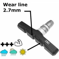 CYCLINGCOLORS 4x Patin De Frein Vélo 70mm Symétrique à Vis V-Brake Compatible Avec Pour Shimano Tektro Avid Sram Jante Cycle VTT VTC Ville -Cage, caisse et transport pour chien Soldes 55014458 3