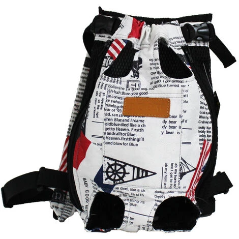 DECKON Sac De Transport De Voyage Sac à Dos De Transporteur Ventral Poitrine Petit Chien Chiot Chat Traveling Hiking Camping Etc. , Marbre Bleu M 5 DECKON Sac De Transport De Voyage Sac à Dos De Transporteur Ventral Poitrine Petit Chien Chiot Chat Traveling Hiking Camping Etc. , Marbre Bleu M – Image 5