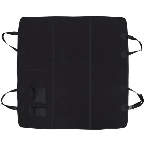 VidaXL Housse De Siège Auto Pour Animaux 148 X 142 Cm Noir - Noir 3 VidaXL Housse De Siège Auto Pour Animaux 148 X 142 Cm Noir - Noir – Image 3