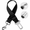 REGALI Ceinture Chien Voiture, Harnais Voiture Chien Voiture Universel, Ceinture De Sécurité Chien Indéchirable Durable Réglable 41-71cm Pour Tous Les Chiens Et Chats, Nylon Noir
