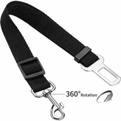 REGALI Ceinture Chien Voiture, Harnais Voiture Chien Voiture Universel, Ceinture De Sécurité Chien Indéchirable Durable Réglable 41-71cm Pour Tous Les Chiens Et Chats, Nylon Noir -Cage, caisse et transport pour chien Soldes 55621514 3