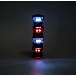 Éclairage De Vélo Avant Et Arrière, Avec Boîtier En Silicone étanche - Éclairage De Vélo Facile à Installer (noir)-BISBISOUS -Cage, caisse et transport pour chien Soldes 56398839 3