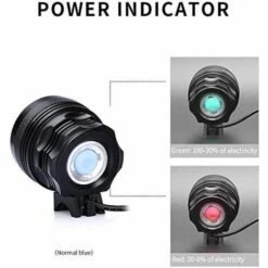 Lumières De Vélo, Phare De Vélo LED Super Lumineux, Phare Avant De Vélo De Montagne étanche Avec Batterie Rechargeable 9000 MAh (noir)-BISBISOUS 7 Lumières De Vélo, Phare De Vélo LED Super Lumineux, Phare Avant De Vélo De Montagne étanche Avec Batterie Rechargeable 9000 MAh (noir)-BISBISOUS -Cage, caisse et transport pour chien Soldes 56398851 3