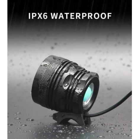 Lumières De Vélo, Phare De Vélo LED Super Lumineux, Phare Avant De Vélo De Montagne étanche Avec Batterie Rechargeable 9000 MAh (noir)-BISBISOUS 4 Lumières De Vélo, Phare De Vélo LED Super Lumineux, Phare Avant De Vélo De Montagne étanche Avec Batterie Rechargeable 9000 MAh (noir)-BISBISOUS – Image 4