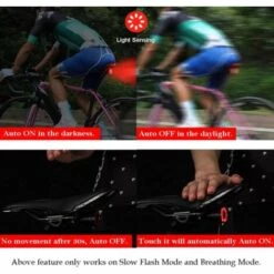 Lumiere Velo, Automatique Avec Détection De Freinage, Rechargeables Par USB, Feux Arrière étanches IPX65, Convient à Tous Les Vélos (noir)-BISBISOUS 7 Lumiere Velo, Automatique Avec Détection De Freinage, Rechargeables Par USB, Feux Arrière étanches IPX65, Convient à Tous Les Vélos (noir)-BISBISOUS -Cage, caisse et transport pour chien Soldes 56398852 3