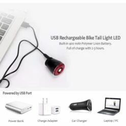 Lumiere Velo, Automatique Avec Détection De Freinage, Rechargeables Par USB, Feux Arrière étanches IPX65, Convient à Tous Les Vélos (noir)-BISBISOUS 8 Lumiere Velo, Automatique Avec Détection De Freinage, Rechargeables Par USB, Feux Arrière étanches IPX65, Convient à Tous Les Vélos (noir)-BISBISOUS -Cage, caisse et transport pour chien Soldes 56398852 4