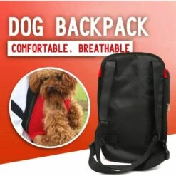 Fei Yu Sac à Dos Pour Animal De Compagnie, Réglable, Mains-Libres, Jambes écartées Et Respirant Sac à Dos Pour Animal De Compagnie Chien Devant, Rouge, S -Cage, caisse et transport pour chien Soldes 56413790 3