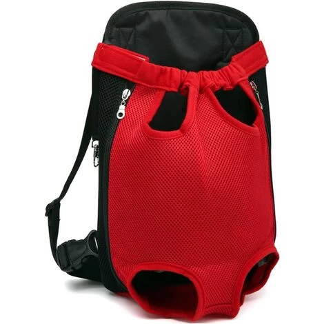 Fei Yu Sac à Dos Pour Animal De Compagnie, Réglable, Mains-Libres, Jambes écartées Et Respirant Sac à Dos Pour Animal De Compagnie Chien Devant, Rouge, L 4 Fei Yu Sac à Dos Pour Animal De Compagnie, Réglable, Mains-Libres, Jambes écartées Et Respirant Sac à Dos Pour Animal De Compagnie Chien Devant, Rouge, L – Image 4