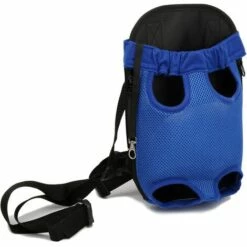 Fei Yu Pet Dog Carrier Backpack Respirant En Plein Air Voyage Chien À Dos Toile Jambes De Toile À L'avant Sac D'épaule Pet Sacs Animaux Durable Sac À Bandoulière (Large; Chest(36cm-50cm), Bleu)
