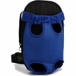 Fei Yu Pet Dog Carrier Backpack Respirant En Plein Air Voyage Chien À Dos Toile Jambes De Toile À L'avant Sac D'épaule Pet Sacs Animaux Durable Sac À Bandoulière (Small; Chest(Under 30cm), Bleu)