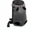 Fei Yu Pet Dog Carrier Backpack Respirant En Plein Air Voyage Chien À Dos Toile Jambes De Toile À L'avant Sac D'épaule Pet Sacs Animaux Durable Sac À Bandoulière (Medium; Chest(24cm-53cm), Gris)