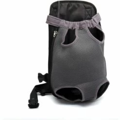 Fei Yu Pet Dog Carrier Backpack Respirant En Plein Air Voyage Chien À Dos Toile Jambes De Toile À L'avant Sac D'épaule Pet Sacs Animaux Durable Sac À Bandoulière (Medium; Chest(24cm-53cm), Gris)