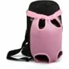 Fei Yu Pet Dog Carrier Backpack Respirant En Plein Air Voyage Chien À Dos Toile Jambes De Toile À L'avant Sac D'épaule Pet Sacs Animaux Durable Sac À Bandoulière (Small; Chest(Under 30cm), Rose)