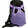 Fei Yu Pet Dog Carrier Backpack Respirant En Plein Air Voyage Chien À Dos Toile Jambes De Toile À L'avant Sac D'épaule Pet Sacs Animaux Durable Sac À Bandoulière (XL; Chest(43cm-63cm), Violet)