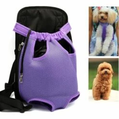 Fei Yu Pet Dog Carrier Backpack Respirant En Plein Air Voyage Chien À Dos Toile Jambes De Toile À L'avant Sac D'épaule Pet Sacs Animaux Durable Sac À Bandoulière (XL; Chest(43cm-63cm), Violet) -Cage, caisse et transport pour chien Soldes 56414464 5