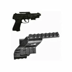 Support De Lumière Laser Universel Pour Lunette De Visée Avec Quad 7/8" Weaver Et Rail Picatinny Pour Glock 17 (noir)-BISBISOUS -Cage, caisse et transport pour chien Soldes 56484173 3