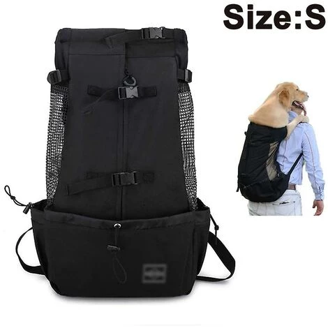 CADEAUX Sac à Dos Pour Chien Pour Petits Et Moyens Animaux De Compagnie Sac à Dos Noir S 1 CADEAUX Sac à Dos Pour Chien Pour Petits Et Moyens Animaux De Compagnie Sac à Dos Noir S
