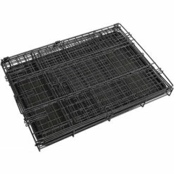 IZTOSS Cage Chien 83x60x66cm - Qualité Cage Pour Chien, Chat, Animal Domestique - Pliable Et Transportable Avec Poignées Et 2 Plateau - Noir 9 IZTOSS Cage Chien 83x60x66cm - Qualité Cage Pour Chien, Chat, Animal Domestique - Pliable Et Transportable Avec Poignées Et 2 Plateau - Noir -Cage, caisse et transport pour chien Soldes 56842183 5