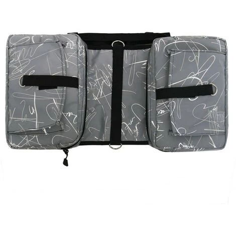 ZHUOXUAN Sac à Dos Réglable Pour Chien Avec Sacoches, Idéal Pour La Randonnée(gris) 2 ZHUOXUAN Sac à Dos Réglable Pour Chien Avec Sacoches, Idéal Pour La Randonnée(gris) – Image 2